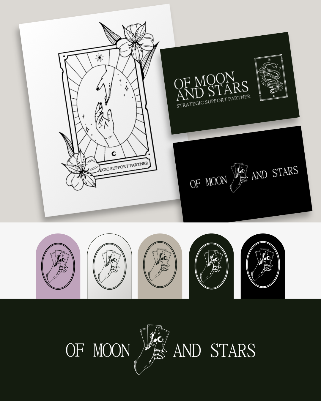 Spiritual wellness logo and branding - NC Create design studio